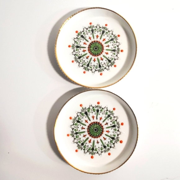 ROYAL WORCESTER Set of Six Bone China Decorative Coasters with Medallion Pattern - Picture 5 of 10